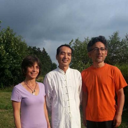 Professeur Zhang Wen-Chun et Virginia Stoykova - Stage Zhineng Qigong (2015)